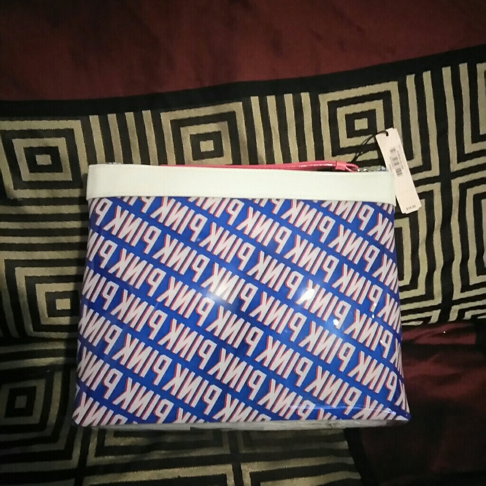 Pink makeup bag